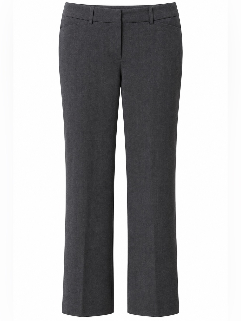 Worthington Dark Gray Straight-Leg Dress Trousers